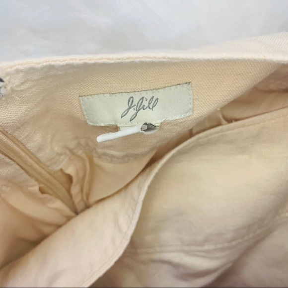 Sold! J. Jill Cream Linen Midi Skirt - Picture 5 of 7